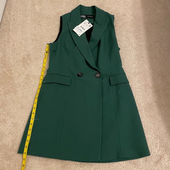 NWT Zara Double Breasted Vest Size Small - Picture 9 of 9